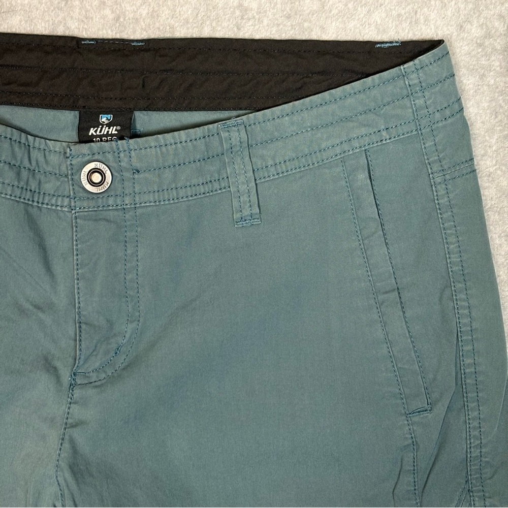 Kuhl Legendary Straight Hiking Pants-Teal-Women Size 10